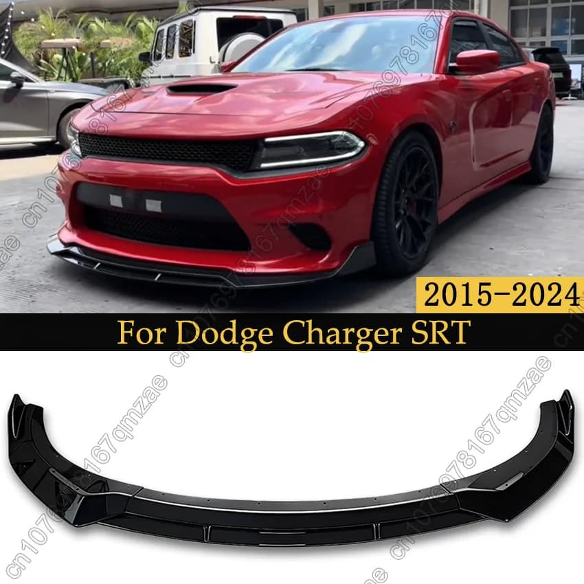 4 Pezzi Splitter Paraurti Anteriore Auto Kit Carrozzeria per Dodge Charger SRT 2015-2024 Accessori Tuning Ricambi Auto