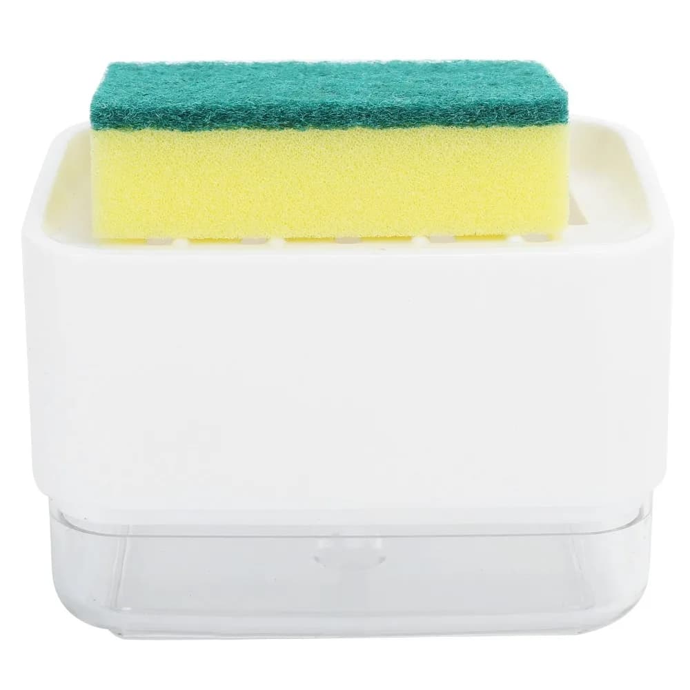 ABS PS Soap Dispenser White Grey No Waste Design Dish Soap Dispenser Countertop Press Type Soap Dispenser Box Kitchen Sink Area