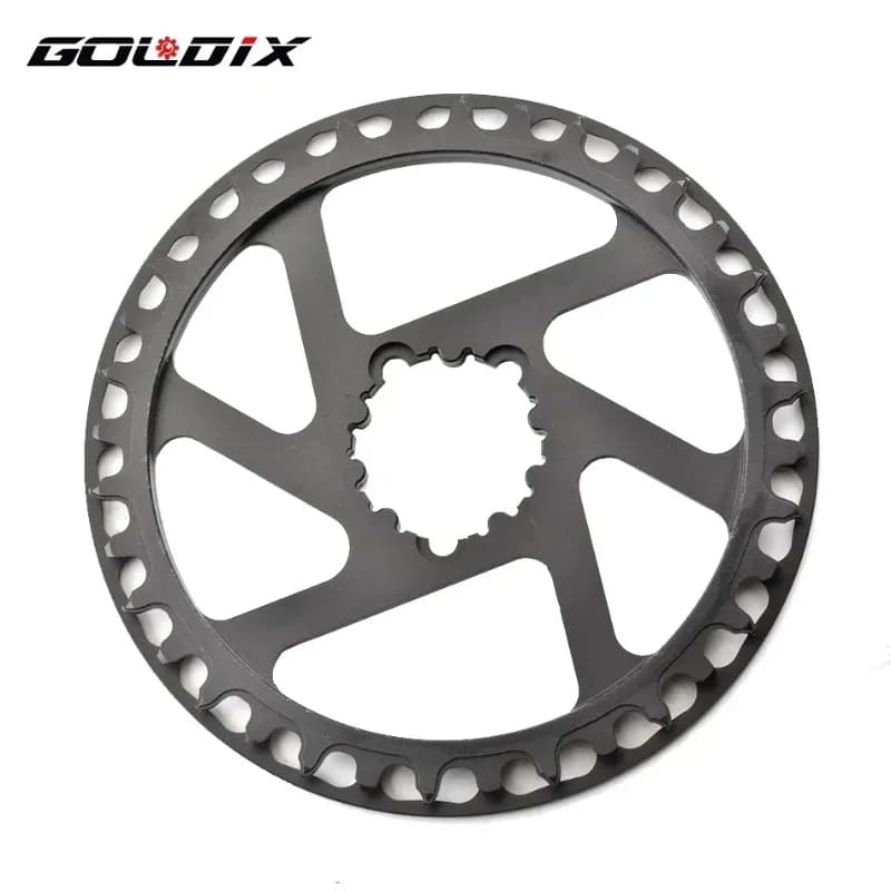 Set guarnitura singola per bicicletta GOLDIX per bambini: design a 3 bulloni, piastra di protezione e pignone dritto 28T/30T/32T/34T/36T