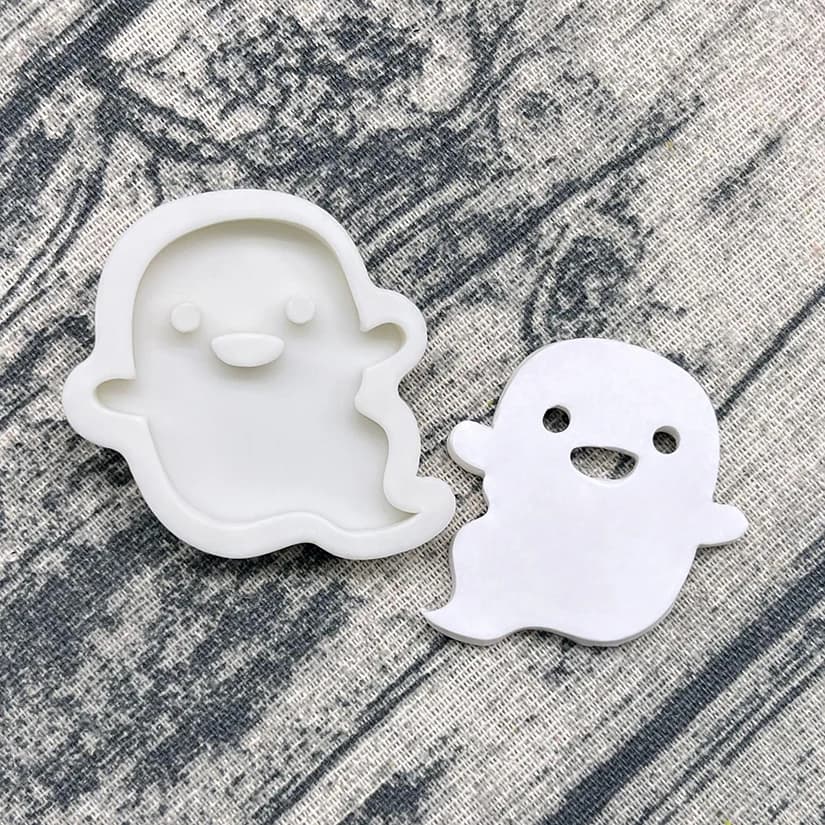Ghost Halloween Silicone Sugarcraft cioccolato Cupcake stampo da forno strumenti in resina strumenti per decorare torte fondente
