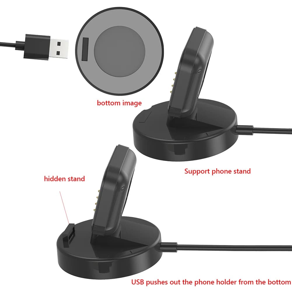 Stazione di Ricarica da 100cm con Supporto per Telefono, Accessori per Smartwatch, Base di Ricarica per OPPO Watch 3 Pro/3/2