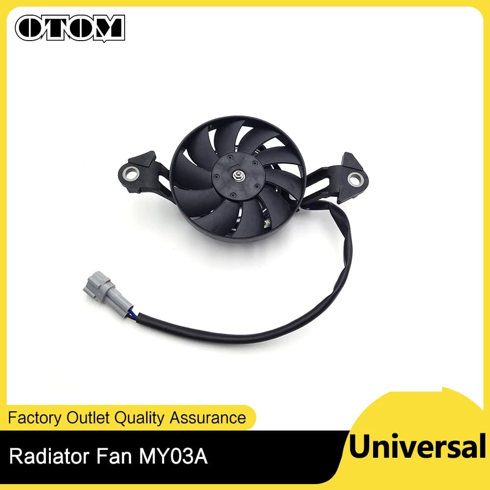 OTOM Ventola del serbatoio dell'acqua Ventola di raffreddamento del motociclo da 3 pollici Ventola del server del radiatore elettrico sottile 12V per 150c 200cc 250cc 450cc Dirt Bike