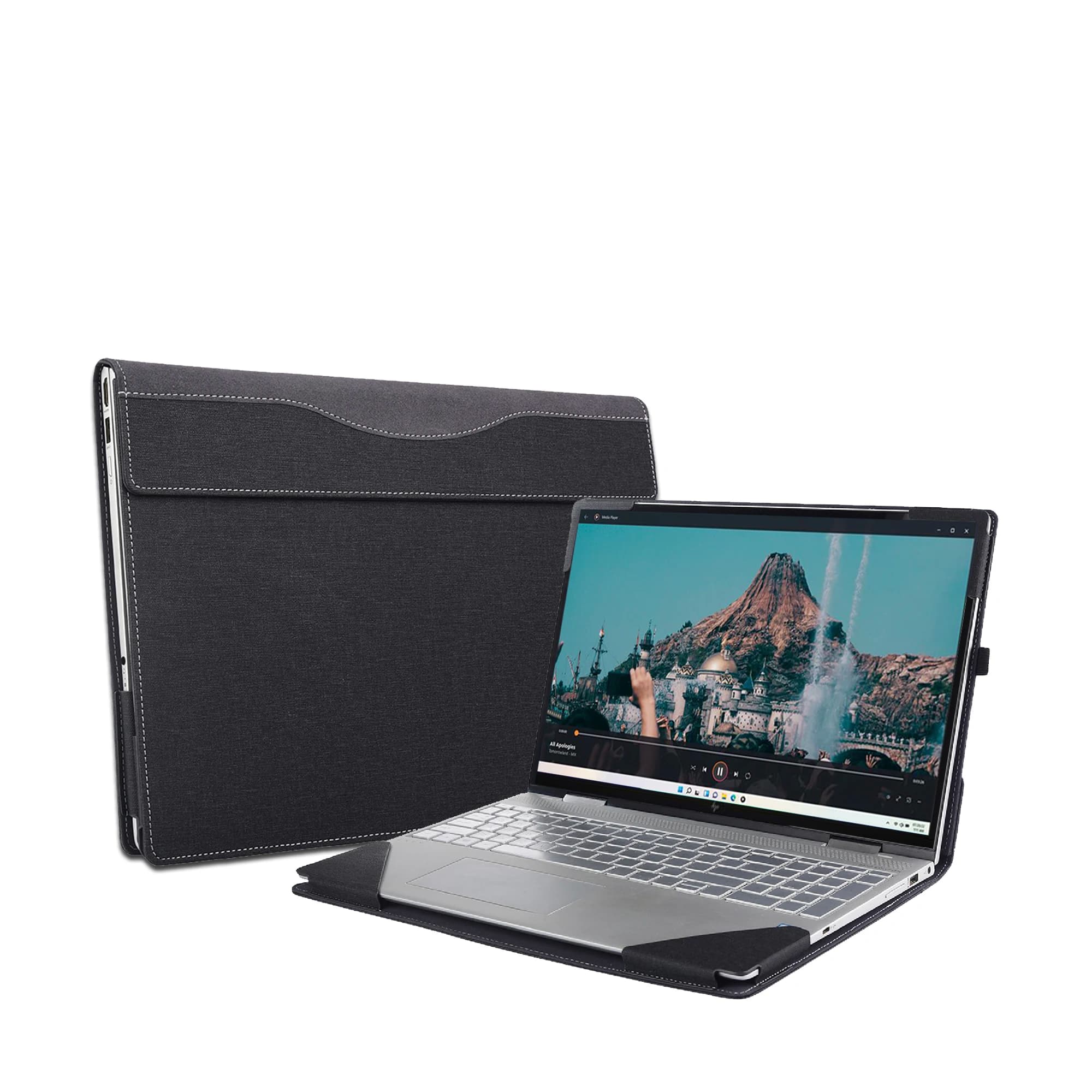 Custodia per laptop per laptop HP Pavilion Plus 16-ab 16t-ab Custodia per laptop da 16 pollici Custodia staccabile Custodia protettiva per stilo in pelle regalo