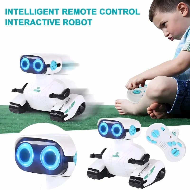 Smart RC Robot Controllo vocale Danza Canto 6 ruote Sensibile al tocco STEM Giocattolo educativo Regalo per bambini Ragazzi Ragazze dai 3 anni in su