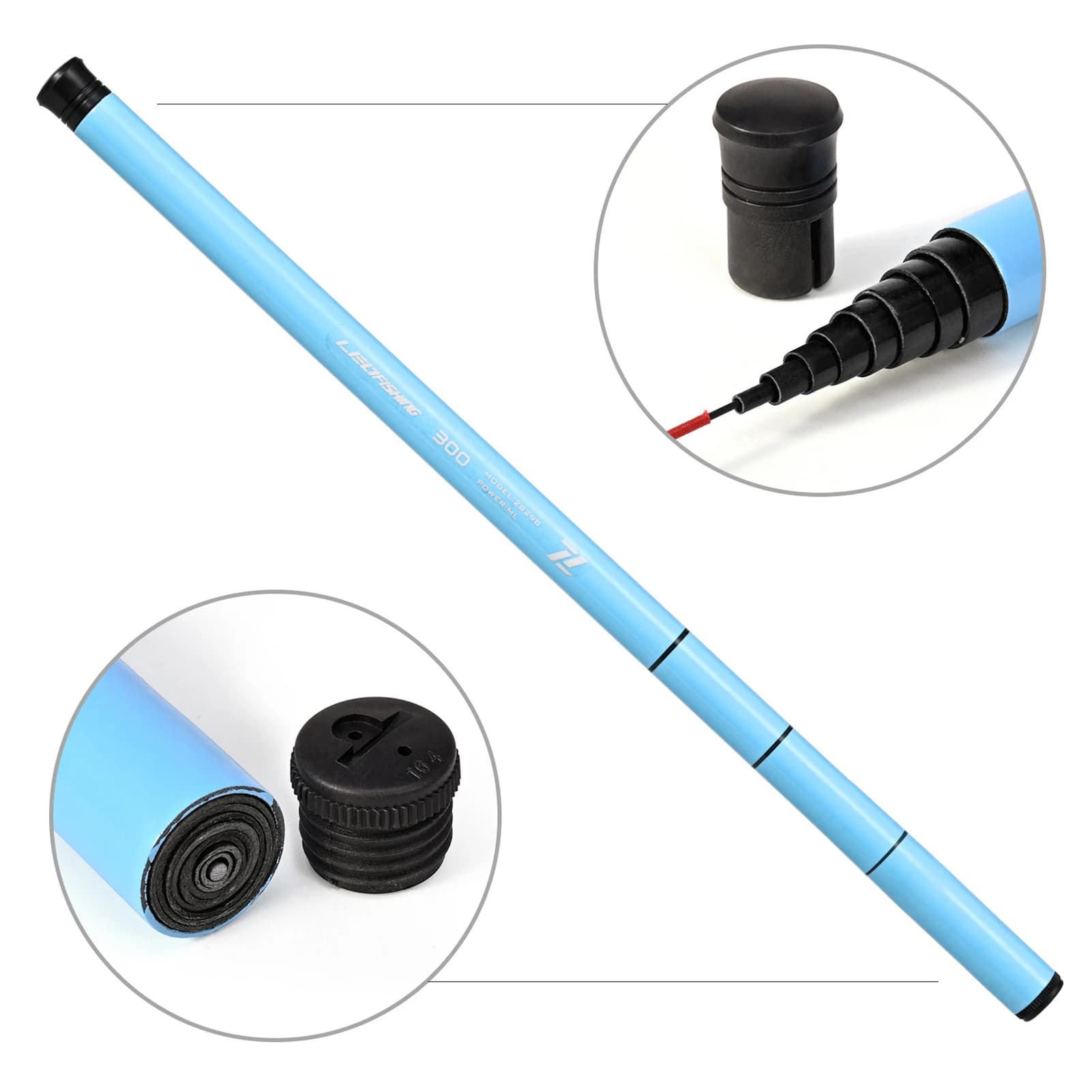 Children's Telescopic Fishing Rod, Glass Fiber Retractable Cane For Beginners