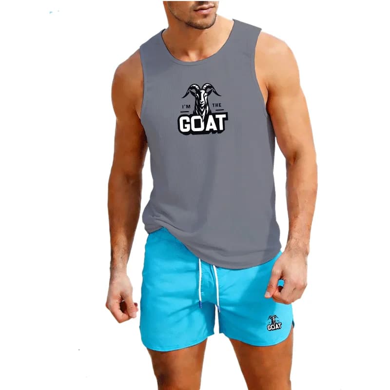 Men's Summer Canot for Outdoor Sports, Running, Fitness, Fast Drying, Crew Neckline, Breathable
