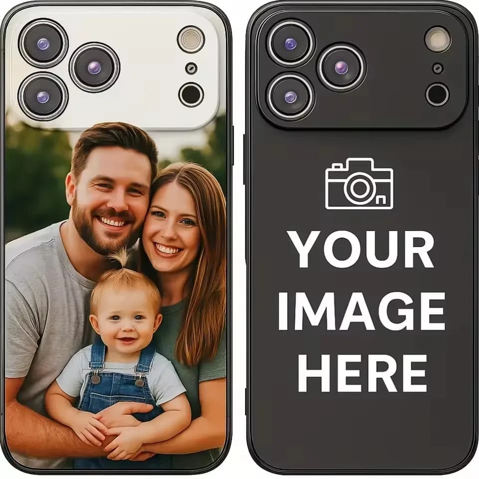 Soft TPU Case For iPhone 16 15 14 18 17 13 12 11 Pro Xs Max Mini 7 8 Plus XR 16e 17e Air X Customized DIY Family Photos Cover