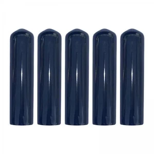 Pool Cue Tip Protectors Blue 11.5mm Soft Caps Billiard Stick Head Cover Pool Accessory for Snooker Training