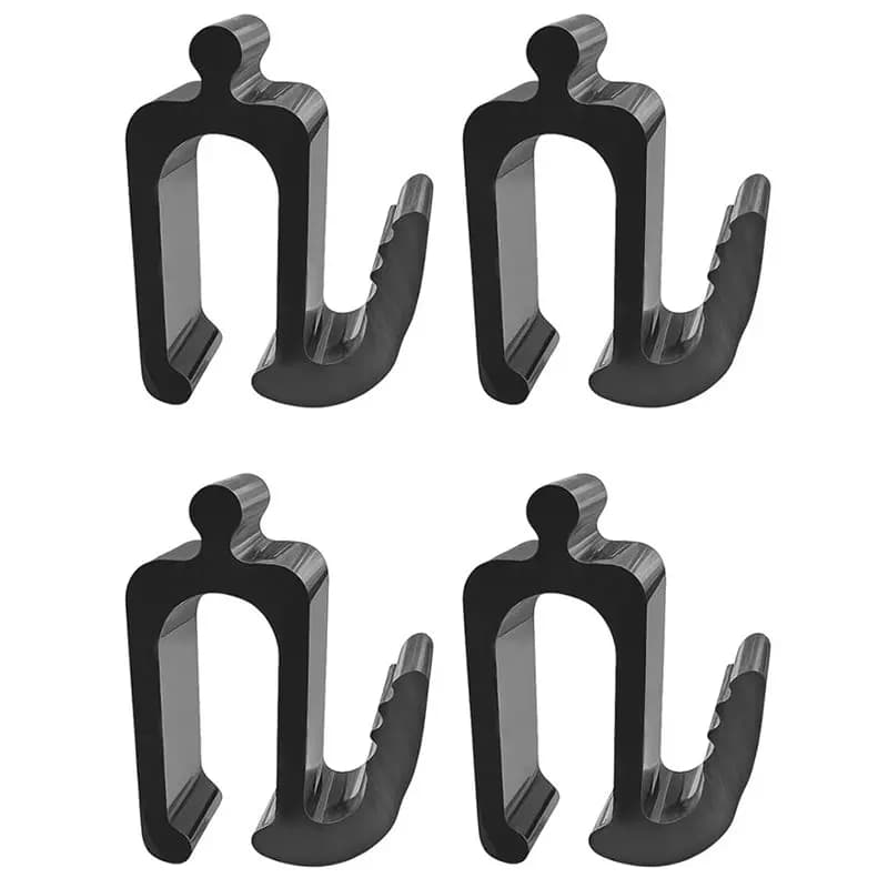 Space-Saving Station Wagon Hooks For Baby Stroller 4 Pack Multifunctional Side Hooks With Sturdy Design