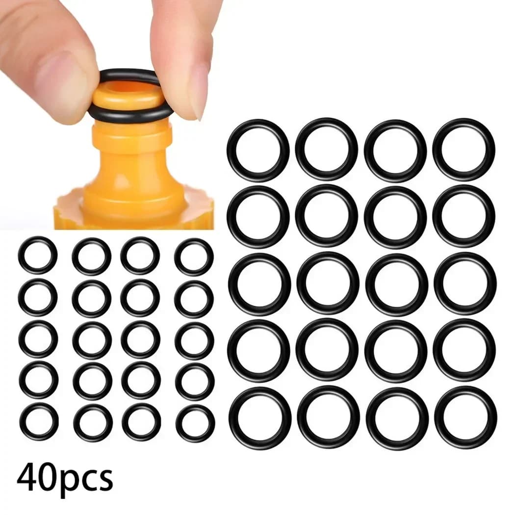 40 Pz/set O-Ring 1/4 3/8 Hose Washer Fast Disconnector Connector O Ring Garden Irrigation Accessories