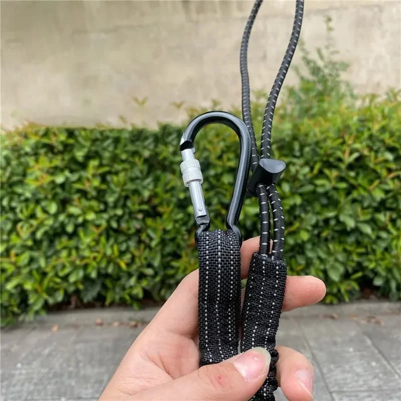 Sicurezza Kayak Barca a remi Canna da pesca Canna da pesca Cordino a spirale Cavo di sicurezza Bungee Tether Cordino Guinzaglio per pagaia con moschettone