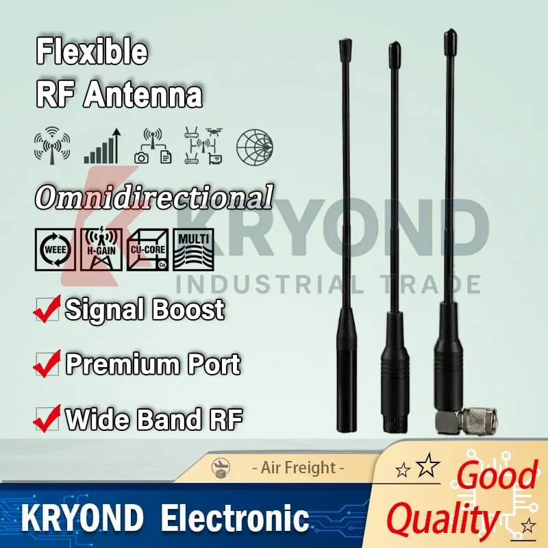 GT-7702 Omnidirectional Flexible Rubber Duck Antenna High Gain WiFi Router Gateway Module SMA Male 915MHz 868MHz 2.4G 1.2G 1.4G