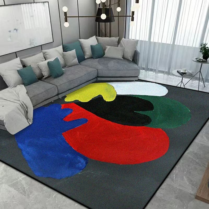 Nordic Abstract CARPET FOR LIVE ROOM Luxury Home Decoration Bedroom Customizable Rugs Washable Antiskid Lounge Floor Mats Office