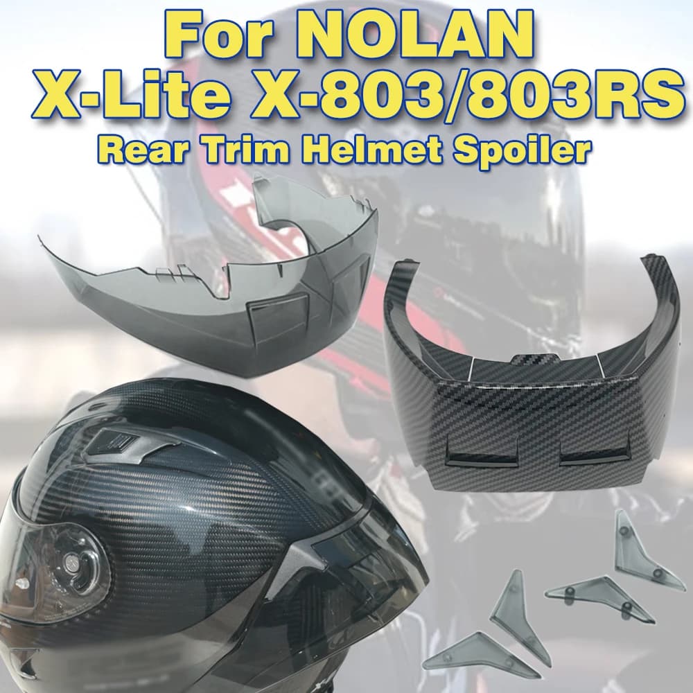 Per forcella X-lite X-803 X-803RS X803 X803RS accessori per la decorazione del casco custodia per Spoiler per casco con rivestimento posteriore per moto