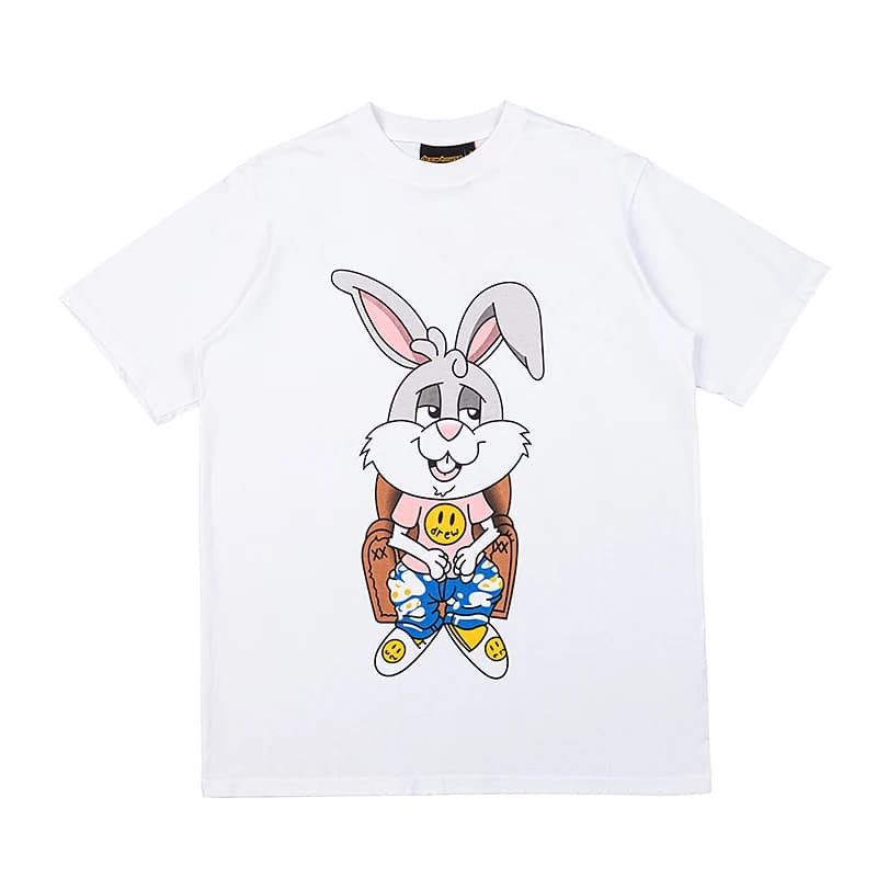 Drew House New Men's Clothing Pocket T shirt men's and women's printed loose short sleeve T-shirt Ropa hombre