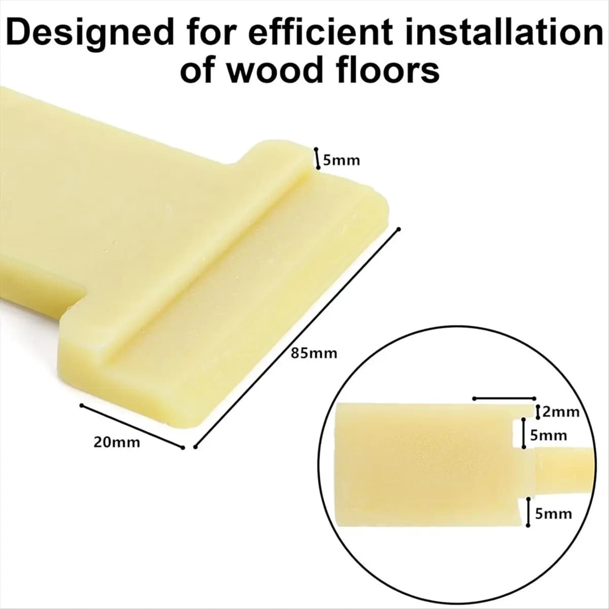 AA83 Confezione da 2 strumenti per pavimenti 4 in 1, strumento di installazione in laminato per pannelli compositi per pavimenti in legno, blocco di maschiatura per installazione di pavimenti in legno