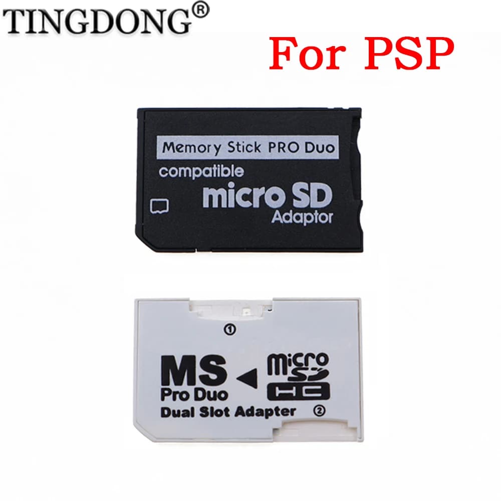 1-10PCS Memory Stick Pro Duo Lettore di schede per PSP TF a MS Adattatore per schede Convertitore Parti Accessori