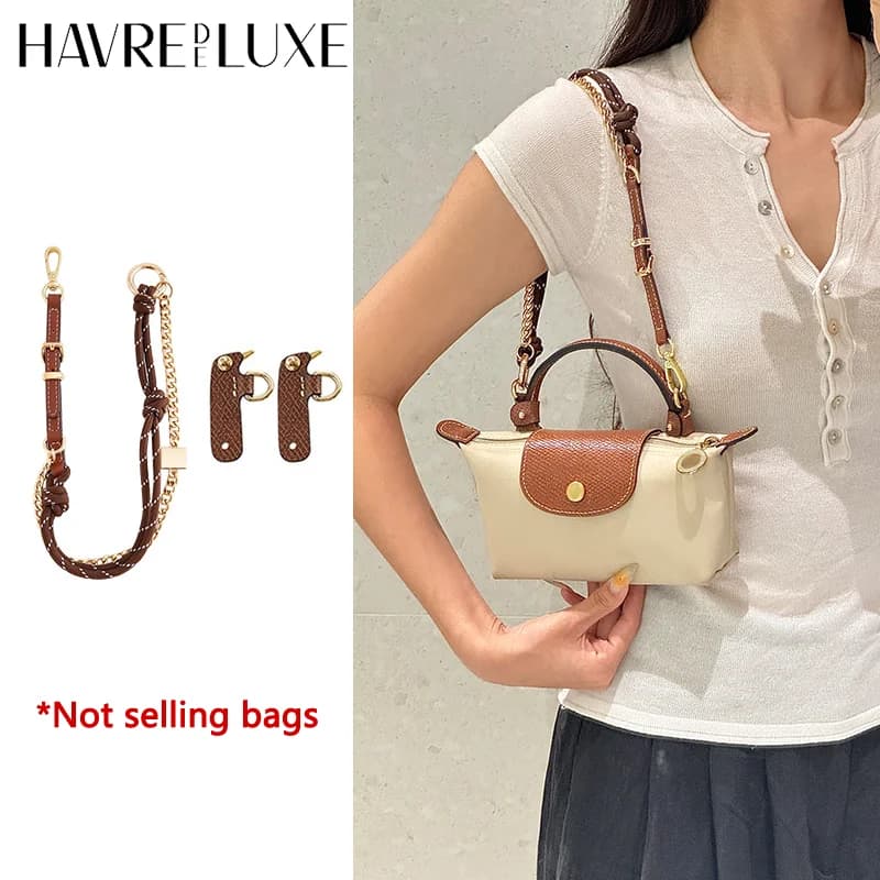 Mini longchamp bag shoulder insert without shoulder strap for punching accessories for durable fashion bags