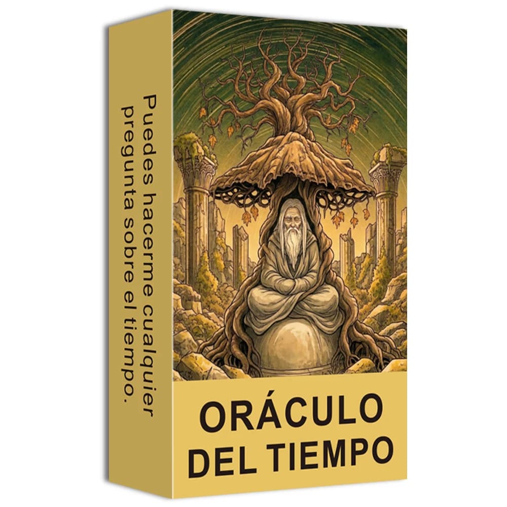 Mazzo di carte Oracle originali spagnole, tema tempo, 54 carte, auto-reflectanza ed esplorazione, giochi di carte, carte dei Tarocchi, 12*7 cm, 14+