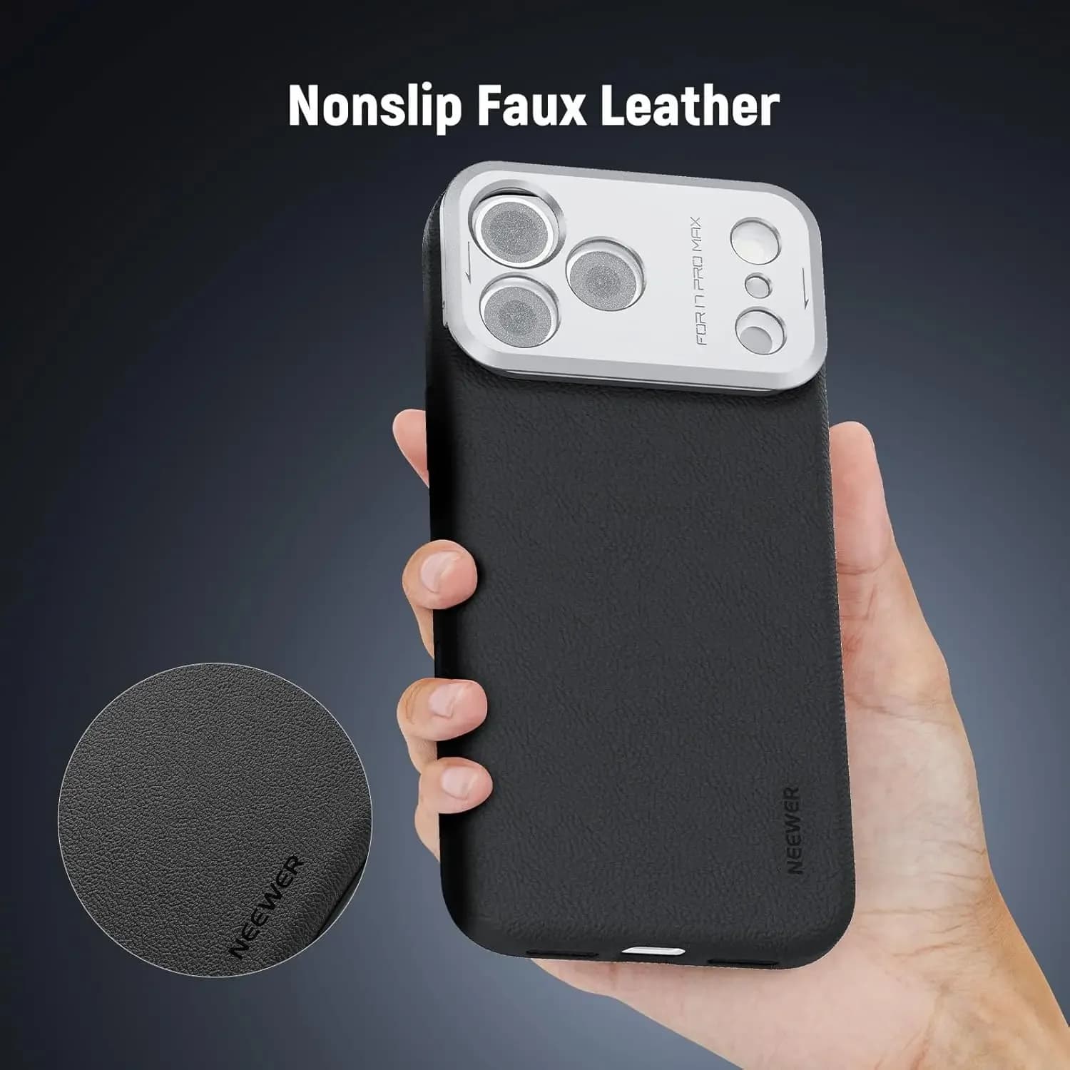 NEEWER Cage per custodia per telefono iPhone 17 Pro/Pro Max, copertura protettiva modulare resistente per telefono TPU/PC