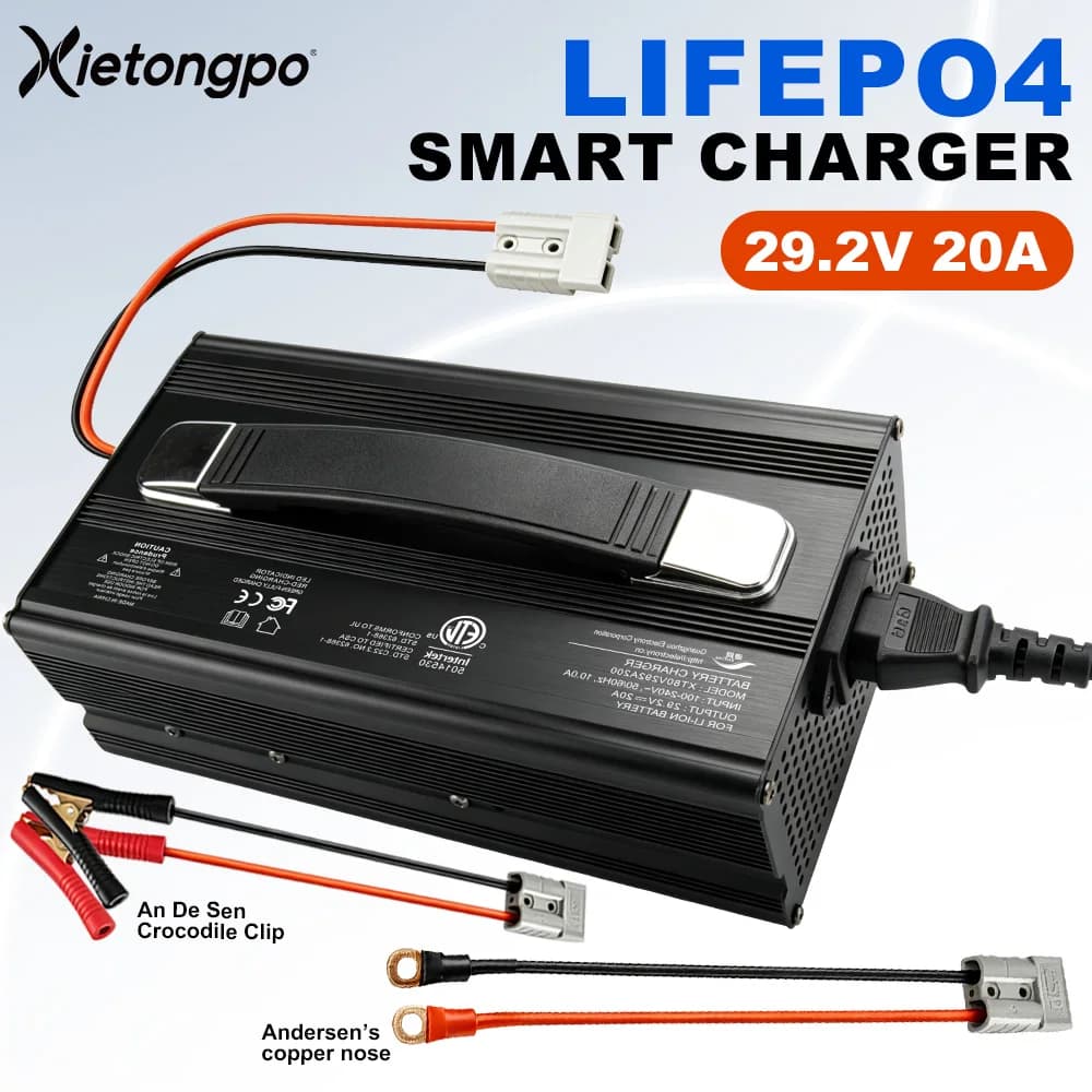 XIETONGPO 14.6V 20A 4S LiFePO4 CC CV Energy Module Stable Charging System for RV Marine Solar Golf Cart Power Supply Unit
