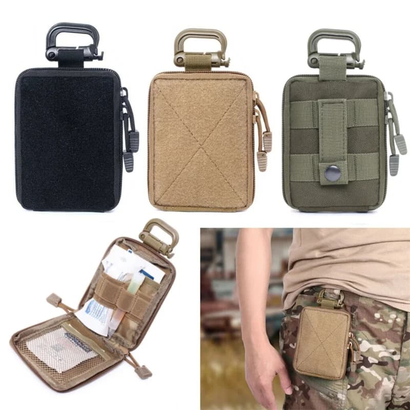 Tactical Wallet EDC Pouch Zipper Pack Multifunctional Bag Keychain Open Air Sports Luggage Bag Hunting Bag