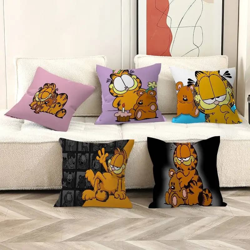 Anime G-Garfield Cute Cat Pillow Cushion Cover Pillowcase Living Room Sofa Home Decor Customized