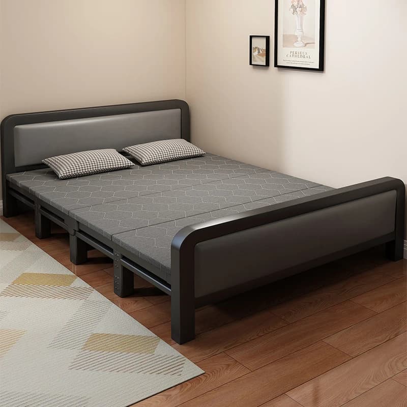 Letto a scomparsa Letto matrimoniale 1,5 metri Letto singolo rinforzato per uso domestico Noleggio dormitorio per adulti Ferro da stiro portatile