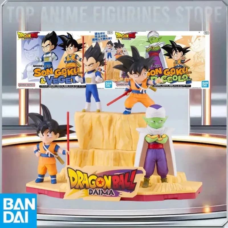 BANDAI Originale Dragon Ball DAIMA MODEL KIT Son Goku (mini) Vegeta Piccolo Action Figure Anime da Assemblare Giocattolo Regalo di Natale