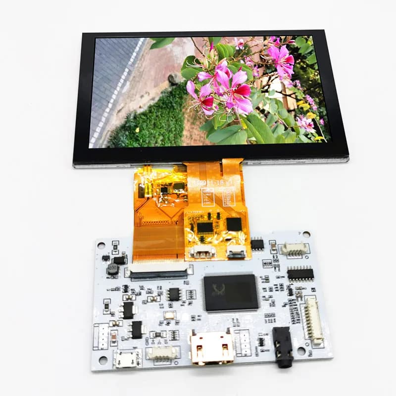 Display LCD del modulo monitor touch screen capacitivo da 5 pollici per apparecchiature industriali LINUX Android Windows 7 8 10 Raspberry Pi