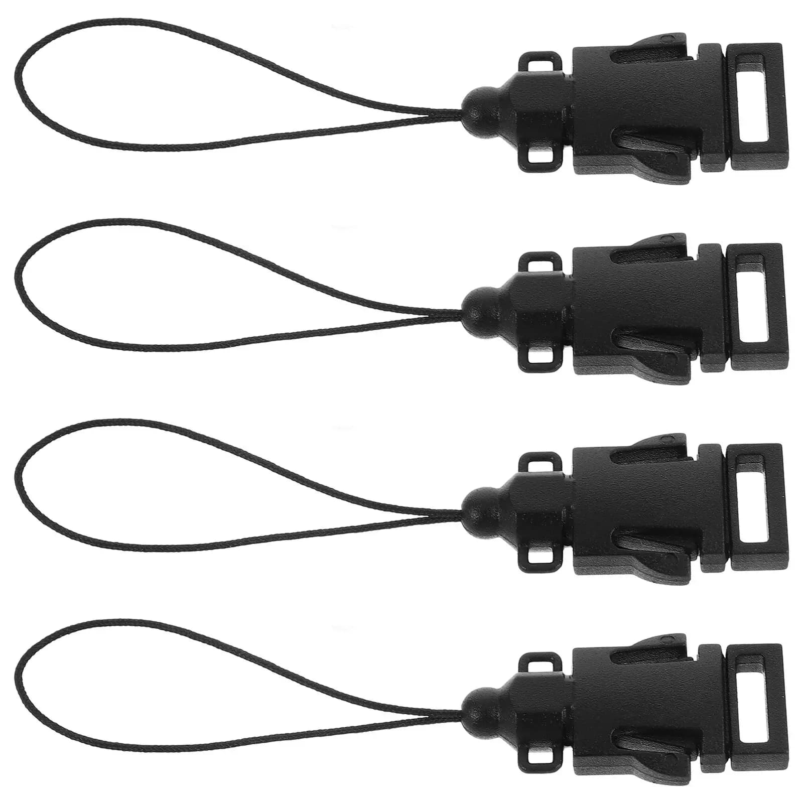 Confezione da 4 Connettori per Cinghia Fotocamera con Fibbia a Sgancio Rapido per Fotocamere DSLR e Mirrorless, Laccetto Universale Regolabile e Sicuro