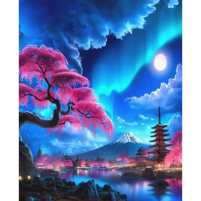 GATYZTORY Paint By Numbers Landscapes Acrylic Drawing Canvas Oil Painting By Numbers Full Set For Adults Home Decoration Gift
