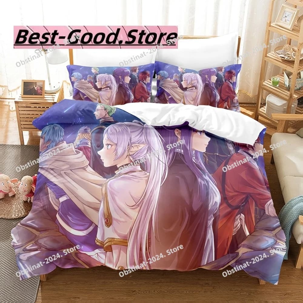 Hot Frieren Beyond Journeys Set biancheria da letto singolo doppio completo Queen King Size Set copripiumino per camera da letto per bambini Set lenzuola