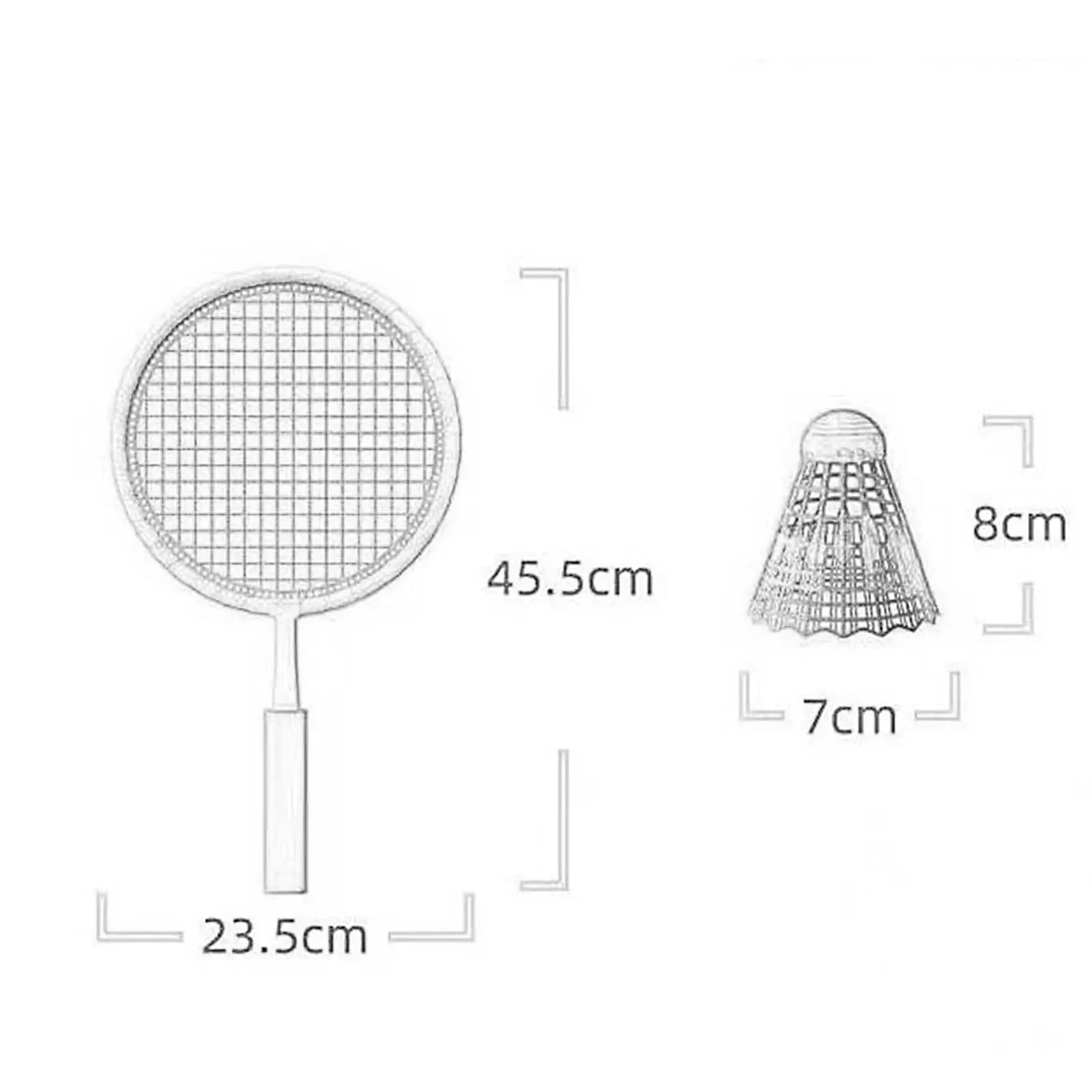 Set da badminton per bambini, gioco portatile con racchette e volani, per principianti e giocatori da spiaggia
