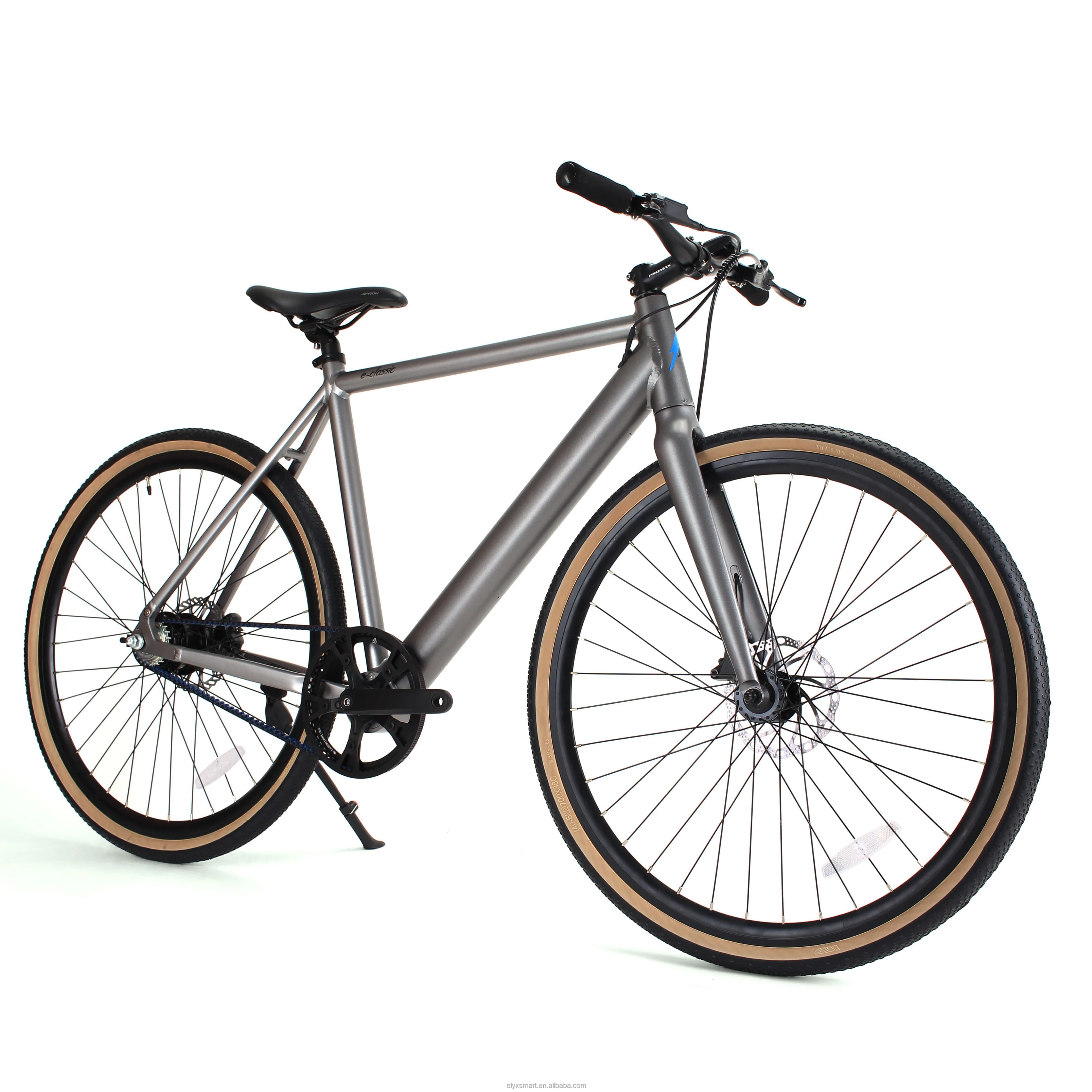 ATV&UTVCarbon Belt Drive Road Electric Bike Wholesale 700C Ebike 36V Lithium Battery 250W 300W Single Speed Adult Electric Bicyc