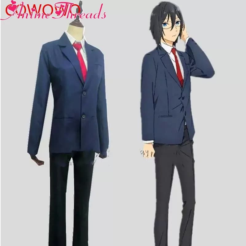 Costume Cosplay Anime Hori-san to Miyamura-kun Horimiya, Uniforme Scolastica di Izumi Miyamura e Kyoko Hori, Abiti per Feste su Misura