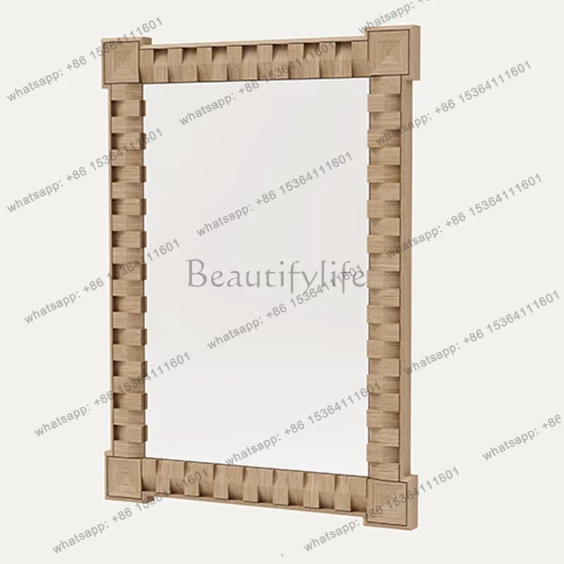 Specchio da bagno in stile medievale americano, nuovo specchio da bagno cinese, lavabo a parete in stile pastorale B&B