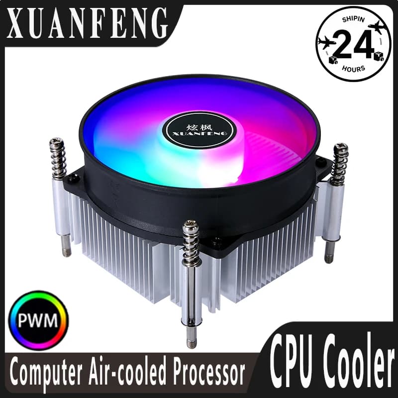 XUANFENG Computer x79 x99 Processore di raffreddamento Nucleo in rame/Nucleo in alluminio Ventola della CPU 4PinPWM Raffreddamento ad aria Compatibile LGA2011 2066 E5 2099