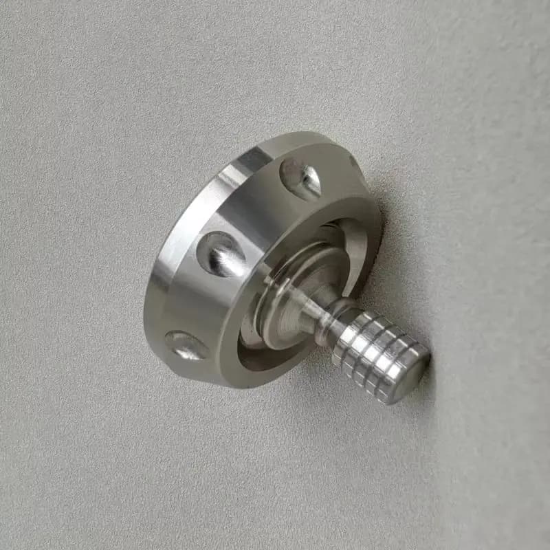 Nuovo Giocattolo Antistress in Titanio con Manico in Acciaio Inossidabile, Spinner da Dito con Sfera in Ceramica, Giocattolo EDC, Decorazione da Scrivania