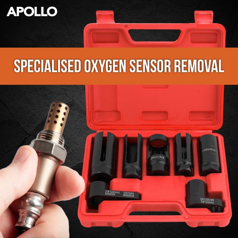 APOLLO 3/5/7/10PC Universale O2 Sensore di Ossigeno Lambda Chiave a tubo Strumento di Rimozione Installatore Set Box Sensore di Ossigeno Kit di Strumenti di Rimozione