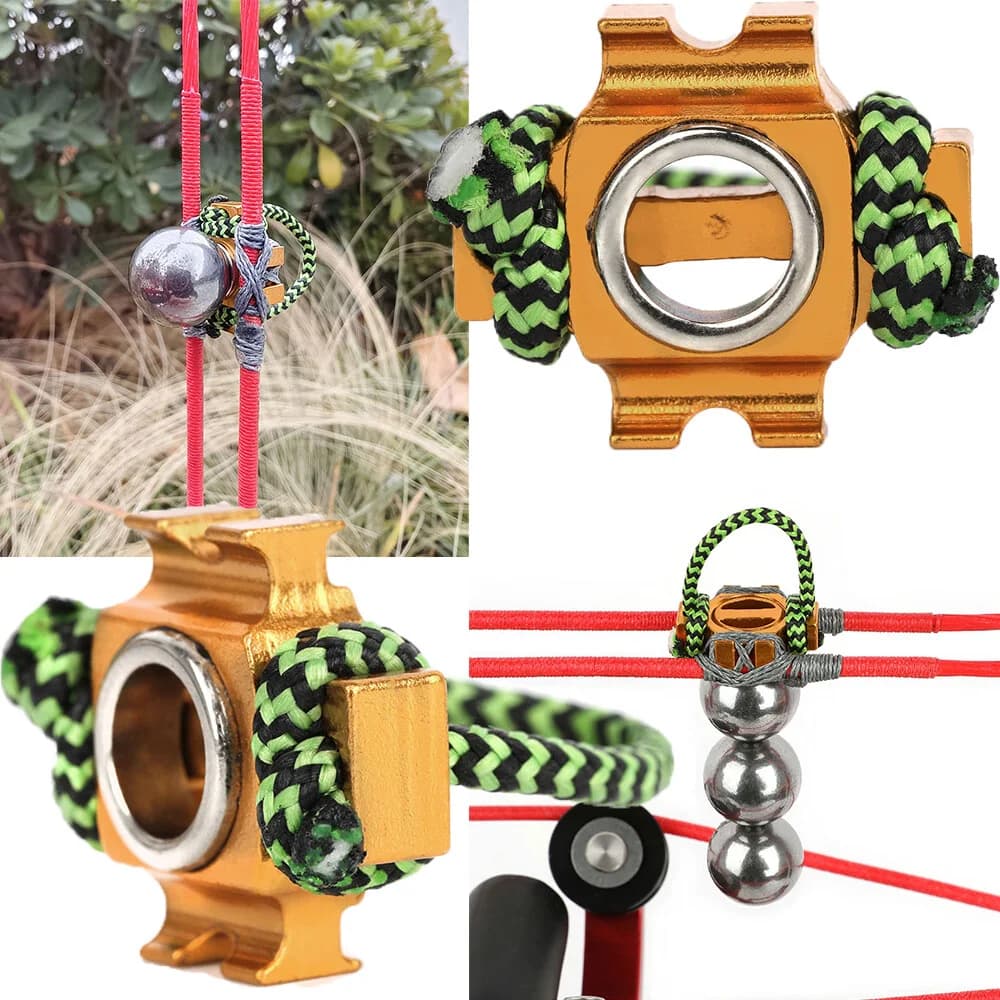 Dual-use Magnetic Seat Aluminum Alloy for Compound Bow Arrow Shooting and Steel Ball Shooting Hunting Target Practice Accessories