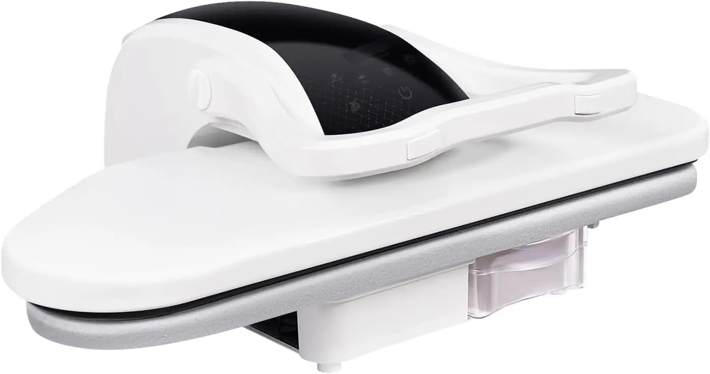 1600W Steam Iron Press with 5 Fabric Settings, Touch Screen & Voice Prompts - Intelligent Clothes Steamer for Home, Sheets, and More