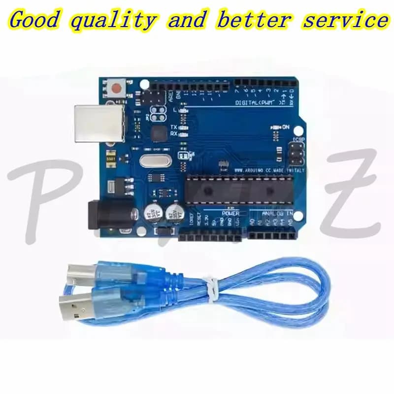 Scheda di sviluppo UNO R3 per microcontrollore Arduino ATmega328P DIP ATmega 16U2 per l'apprendimento e il controllo con Arduino