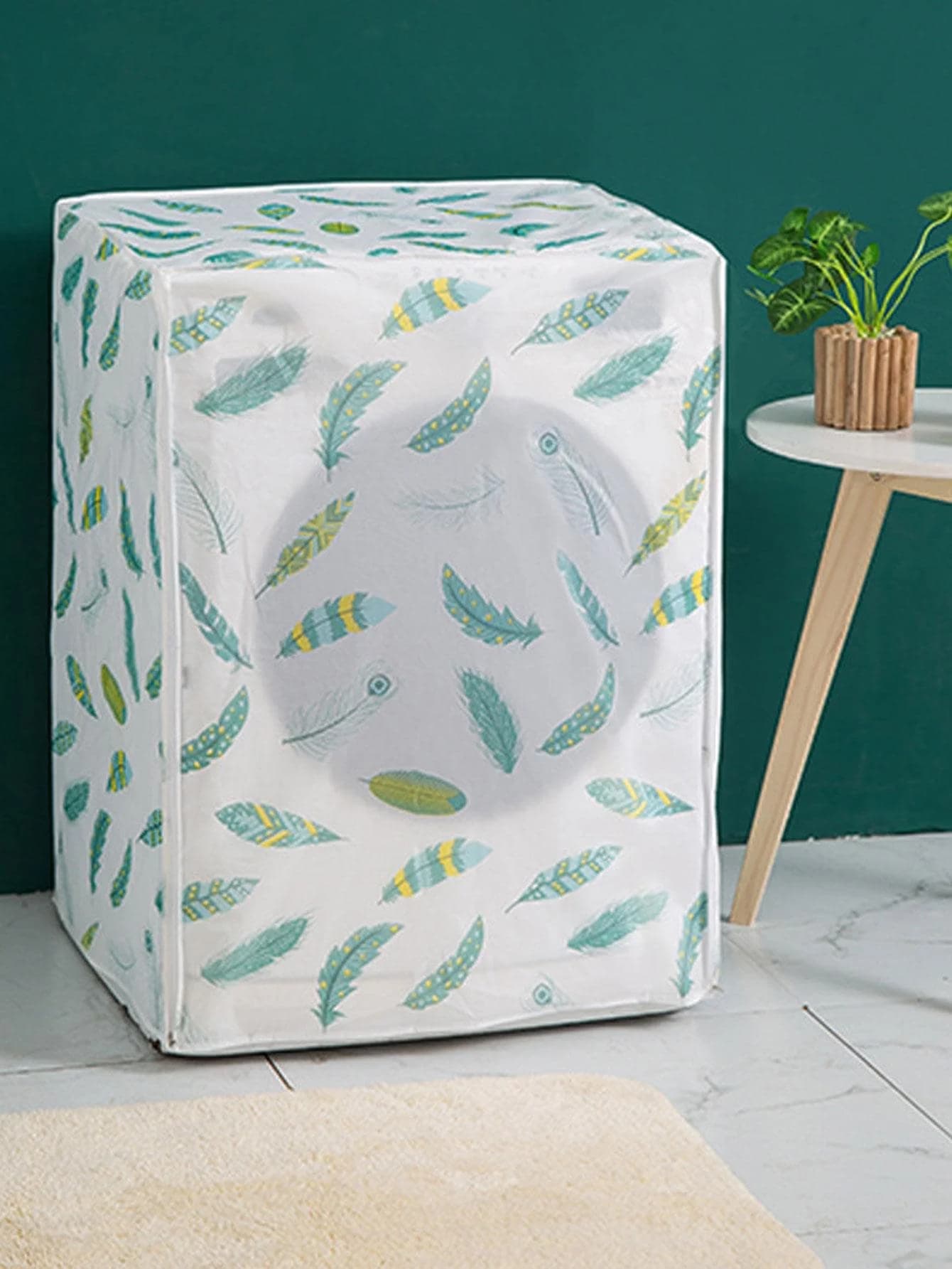 Copertura per lavatrice Protezione solare impermeabile Copertura antipolvere aperta con rullo automatico Piuma di copertura in tessuto antipolvere impermeabile