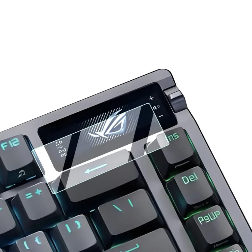 Pellicola proteggi schermo in vetro temperato protettivo premium per ASUS ROG Azoth X Extreme 75% tastiera meccanica piccola finestra