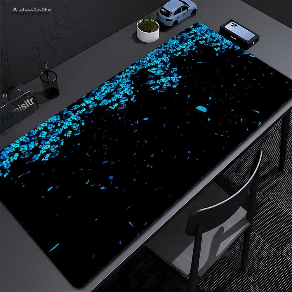 Tappetino per Mouse Sakura Giapponese con Fiori di Ciliegio XXL per Laptop, Gaming, Scrivania Grande, Anime, Ufficio, Tappeto per Tastiera e Computer