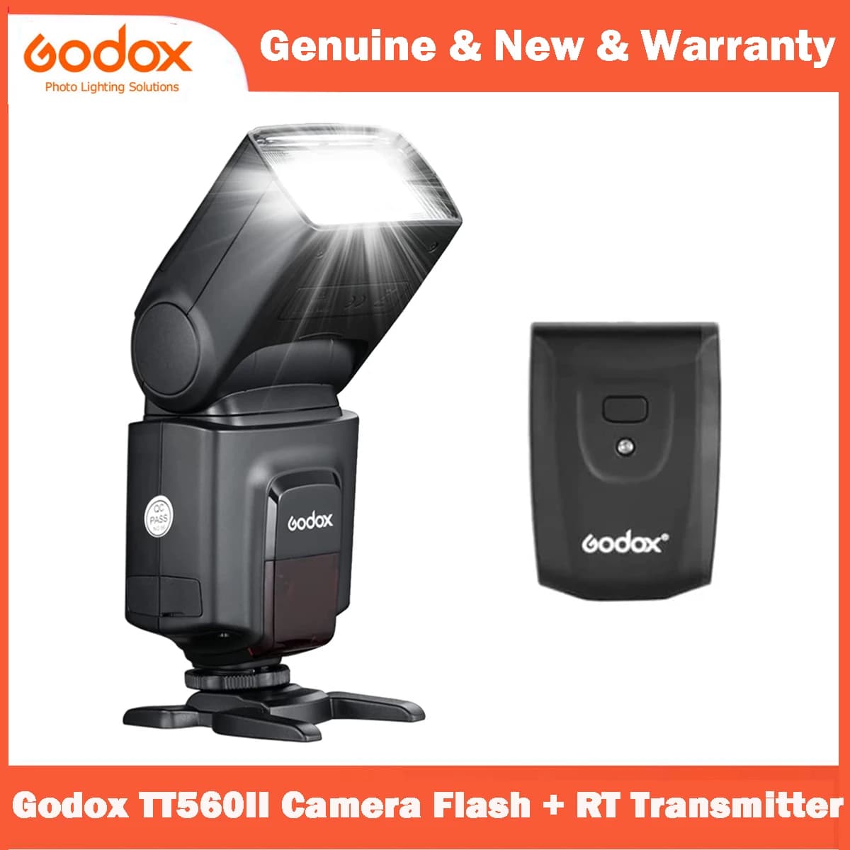 Godox TT560II Wireless 433 MHz GN38 Flash per fotocamera Speedlite Light compatibile per fotocamere DSLR Canon Nikon Sony Olympus Pentax Fuji