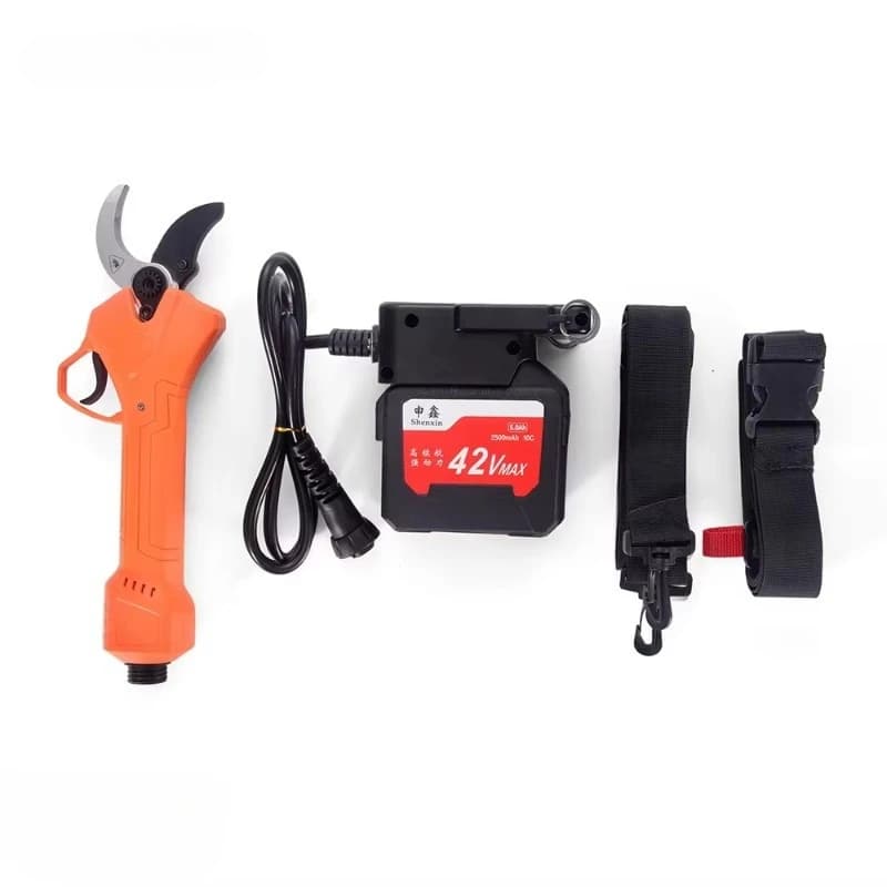 SX-A45 42V Brushless Motor Alloy Steel Blade Bodypack Electric Pruning Shears Battery Powered 45mm Cutting Pruning