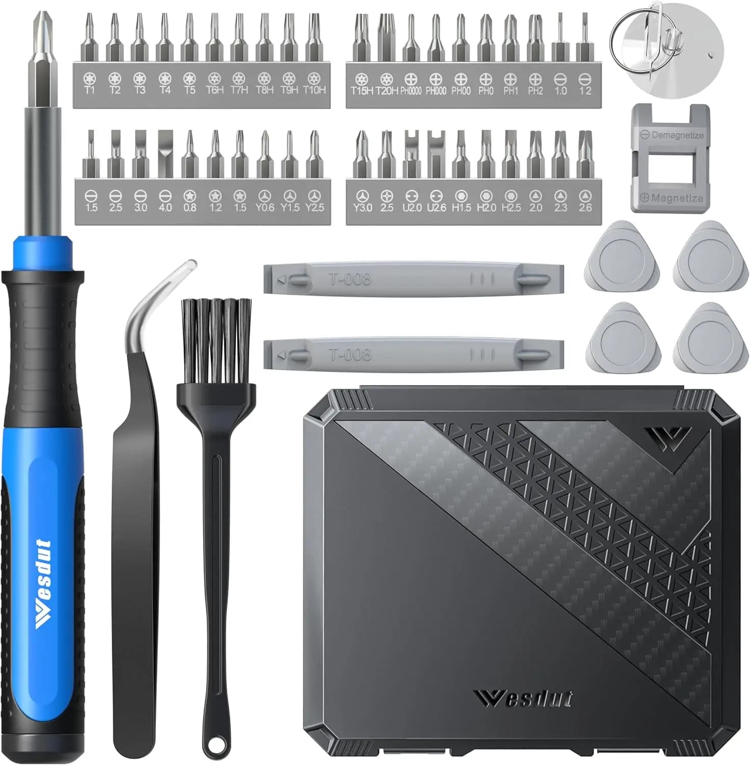 Set di Cacciaviti di Precisione 52-in-1 con Torx, Kit di Riparazione Magnetico per Telefono, Computer, Laptop, PS4, Xbox, Switch