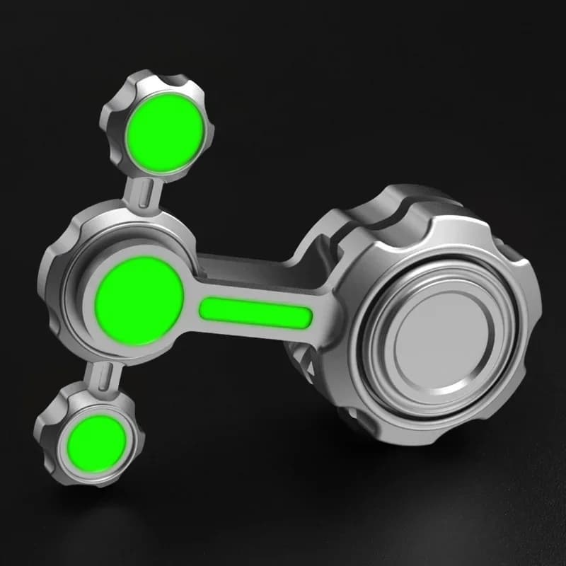Caos Doppio Pendolo In Metallo Fidget Spinner Luminoso Mano Fredda Giroscopio Alleviare Lo Stress Punta Delle Dita Giocattolo Regalo Dei Bambini Stranger Things